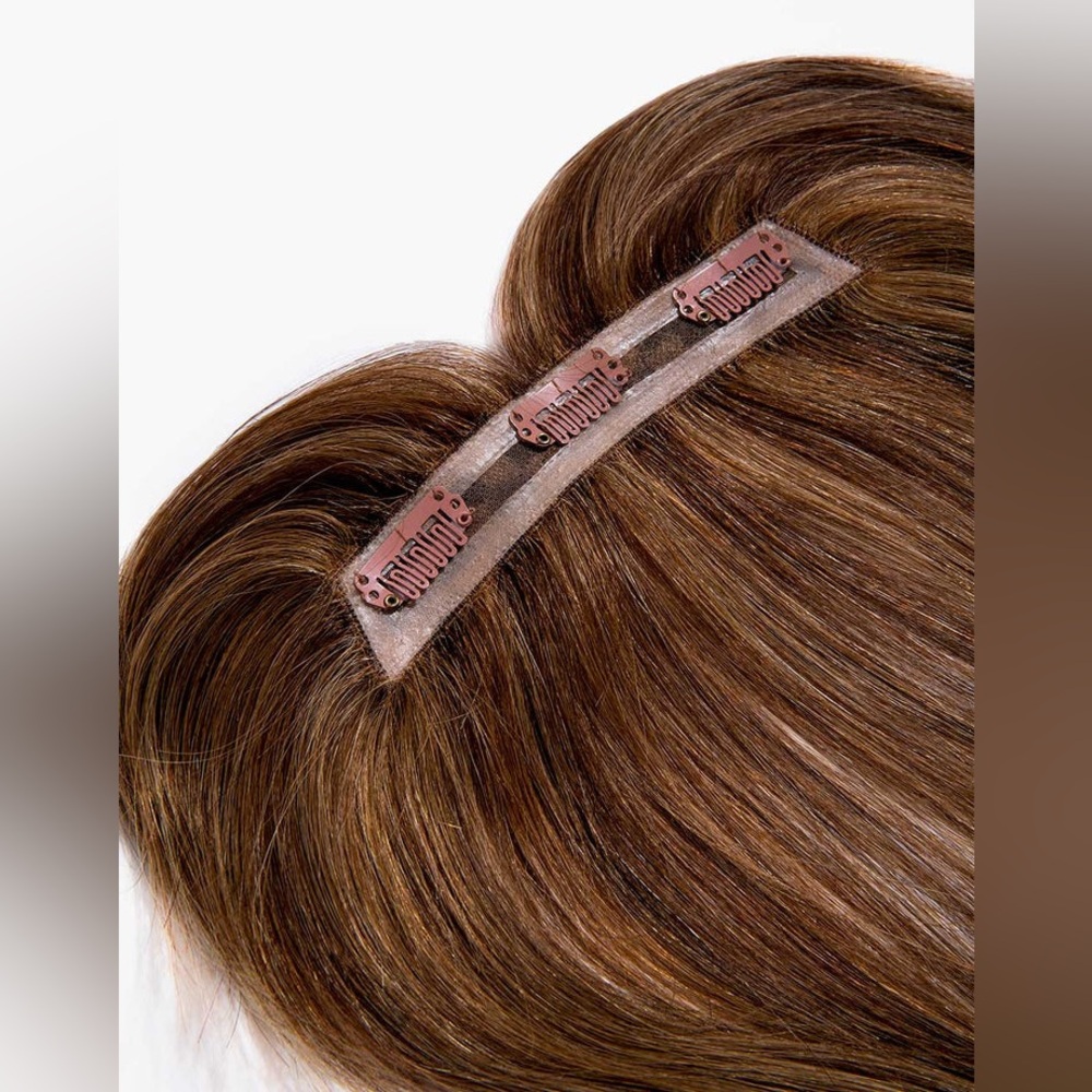 The Hair Shop 100% Human Hair Bang Piece Wig Hairpiece Red Redhead Ginger - Picture 2 of 7